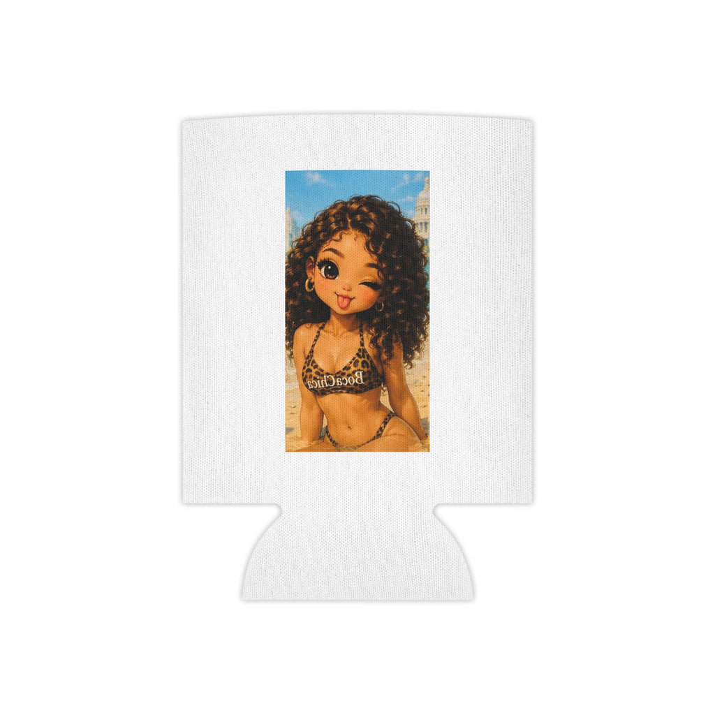 BocaChica Chic Can Cooler – Tropical Beach Logo Slim Koozie