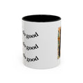 BocaChica Cute Curly Girl Accent Coffee Mug — 'Do Good' Inspirational Tea & Coffee Cup