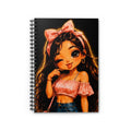 Spiral Notebook — Cute BocaChica Girl Illustration, Ruled Journal for Teens & Teens-at-Heart