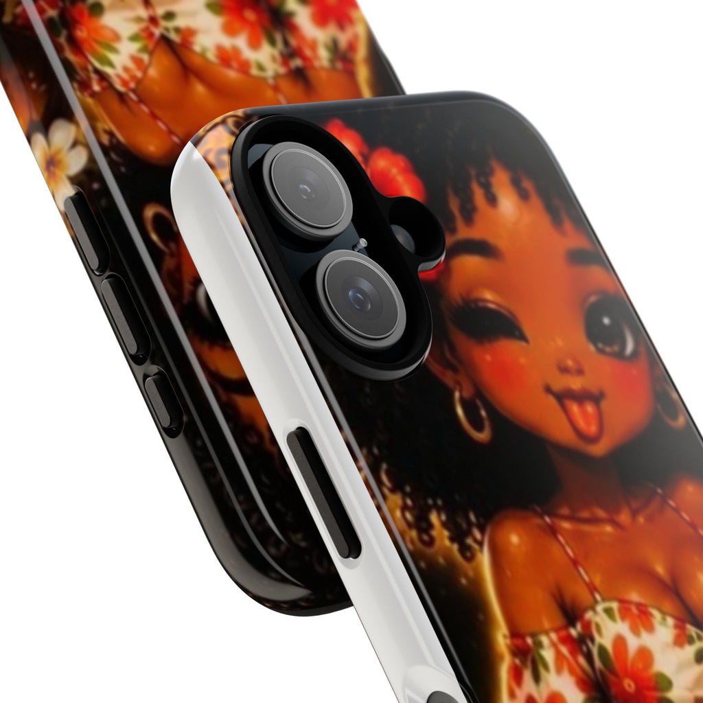 Phone Case — Cute BocaChica Girl Floral Design ("Bae Chica")