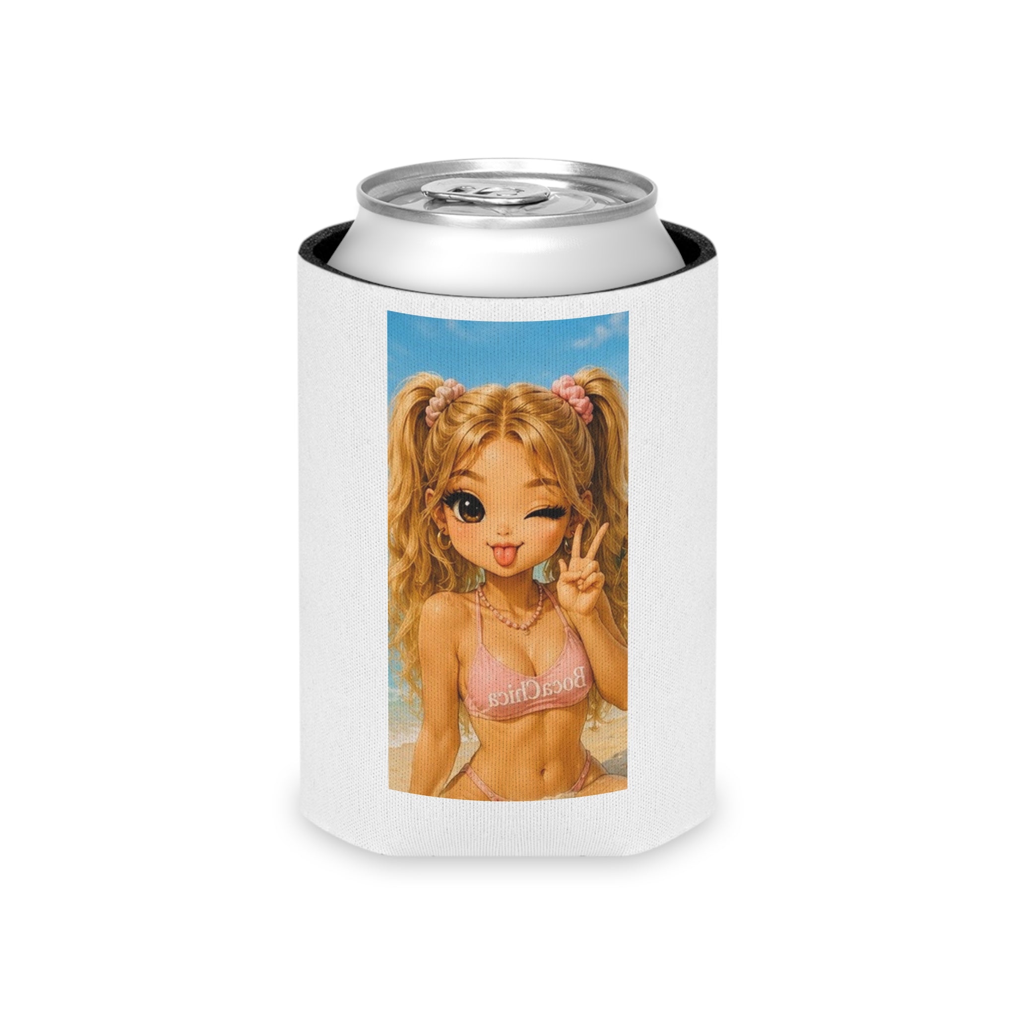 Can Cooler – BocaChica Chic Logo Slim Neoprene Can Cooler