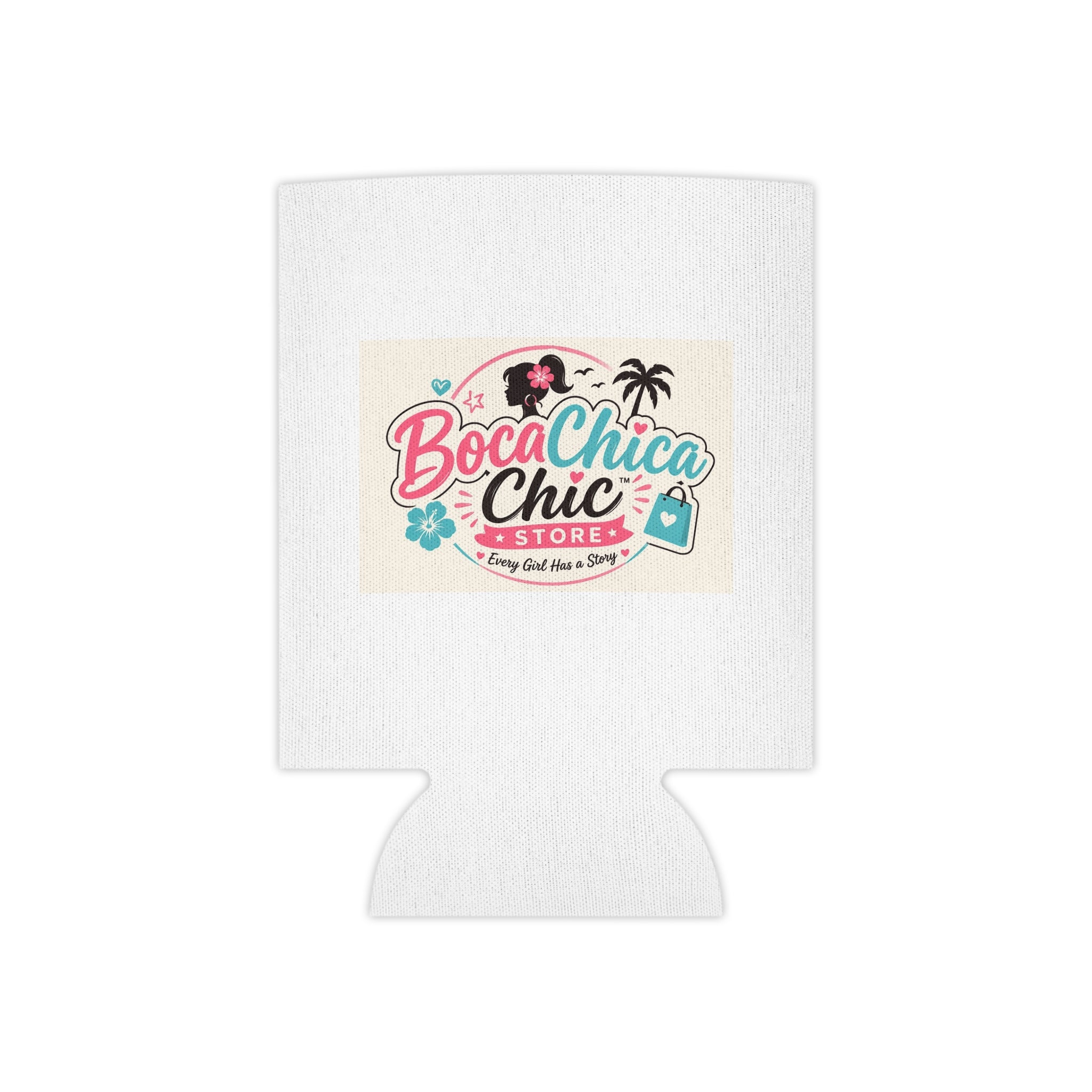 BocaChica Chic Can Cooler – Tropical Beach Beverage Koozie