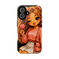 Cute Girl Lollipop Phone Case – Kawaii Cartoon Tough Case
