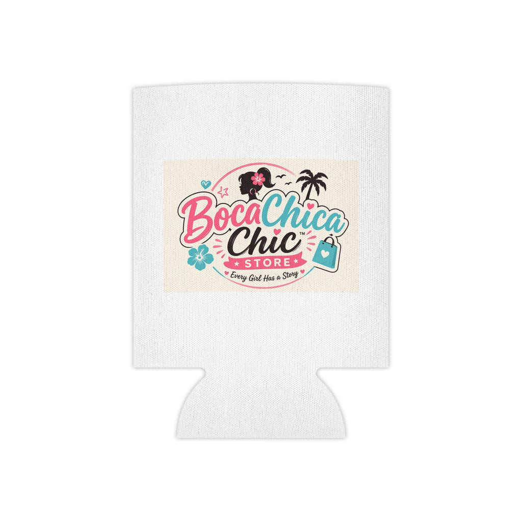 Can Cooler — BocaChica Chic Logo & Beach Babe Design