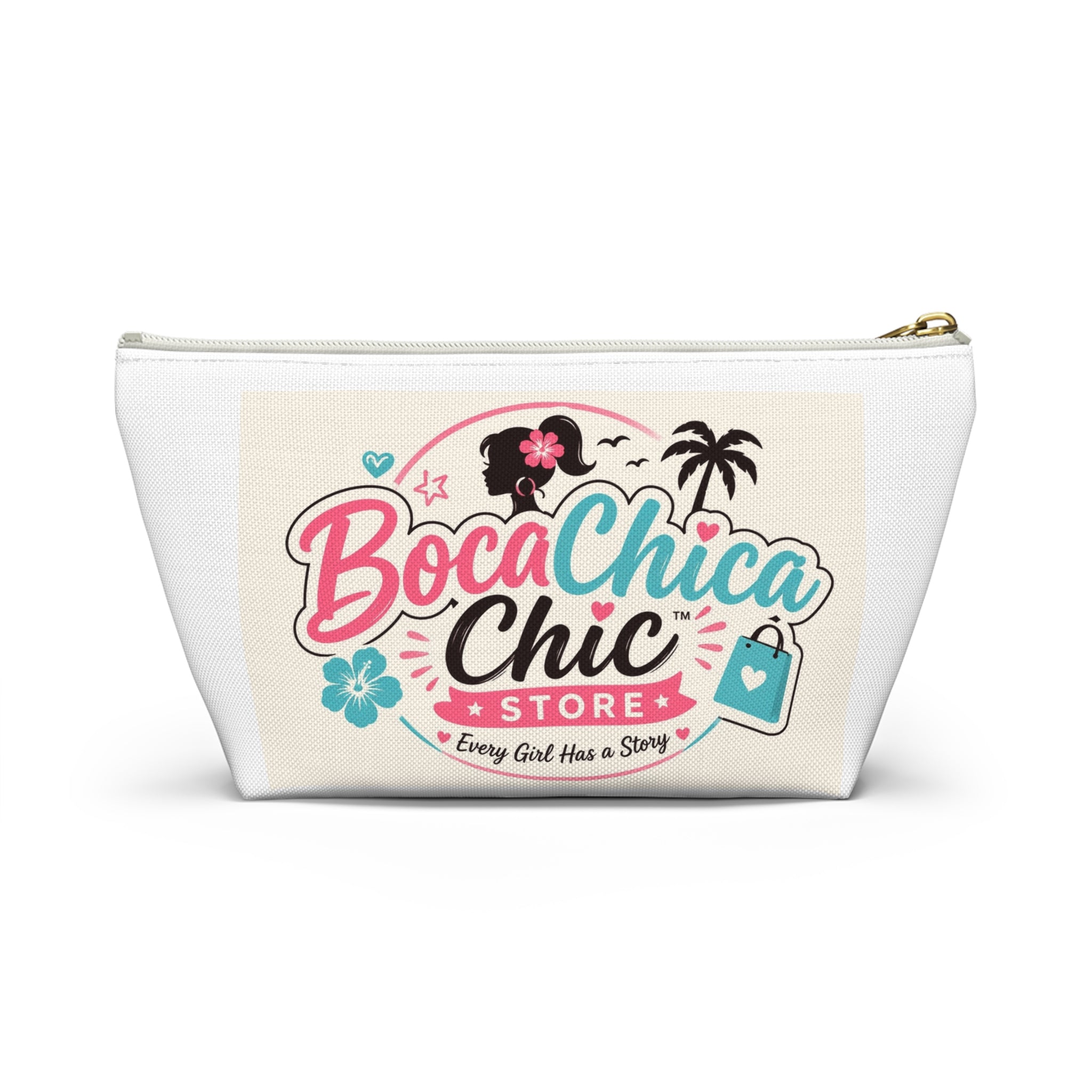 BocaChica Chic Accessory Pouch – Cute Multiracial Girl Faces Cosmetic Bag