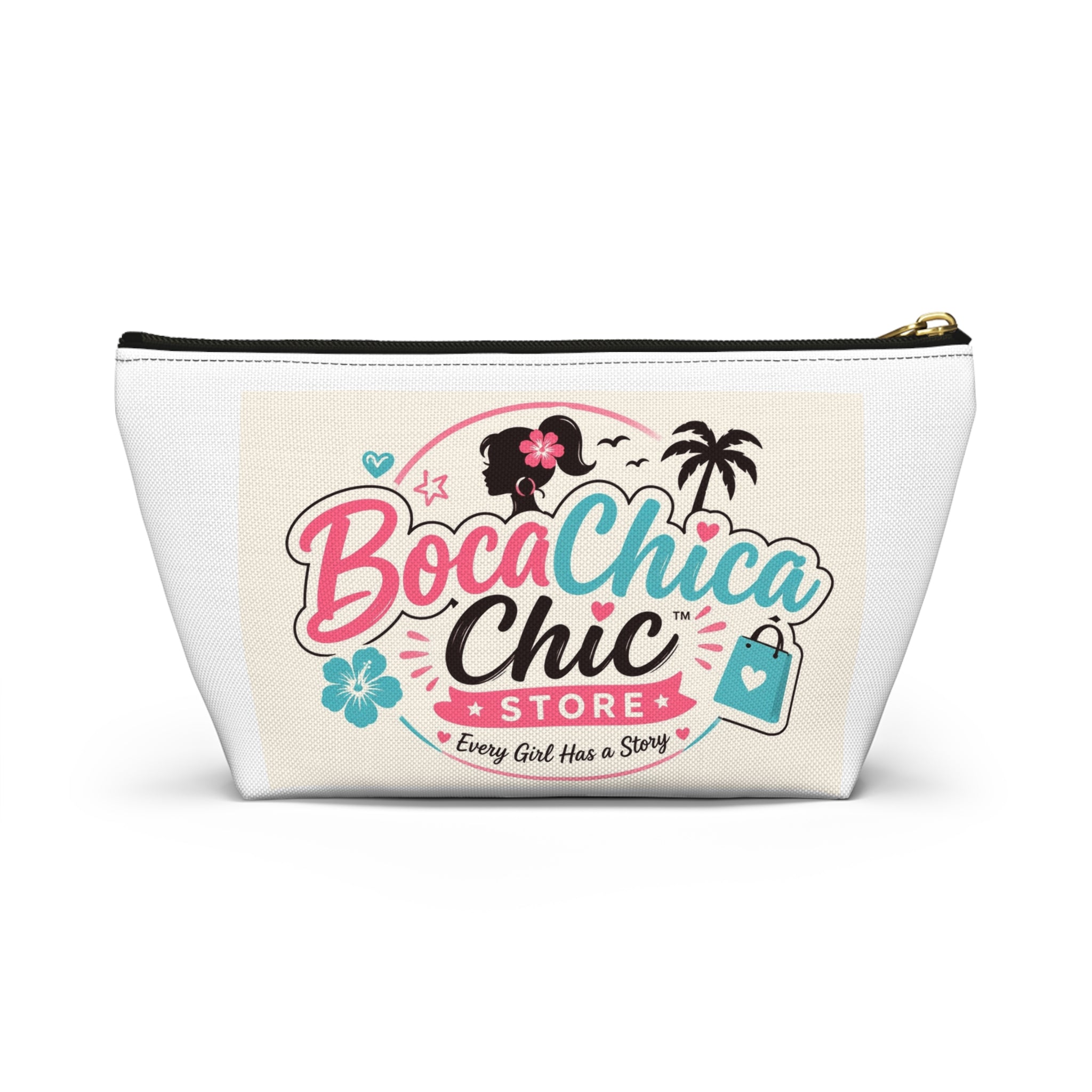 BocaChica Chic Accessory Pouch – Cute Multiracial Girl Faces Cosmetic Bag
