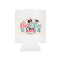 Can Cooler - Boca Chica Chic Logo & Beach Girl Illustrated Koozie