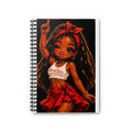 Spiral Notebook — BocaChica Cheerleader Girl Illustration (Ruled)