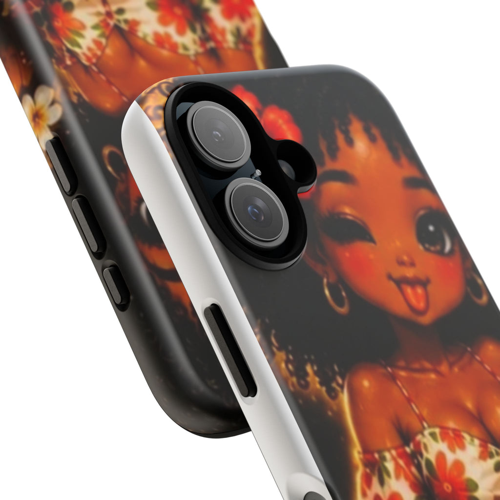 Phone Case — Cute BocaChica Girl Floral Design ("Bae Chica")