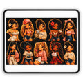 Diverse Girls Illustration Gaming Mouse Pad — Cute Squad Desk Mat